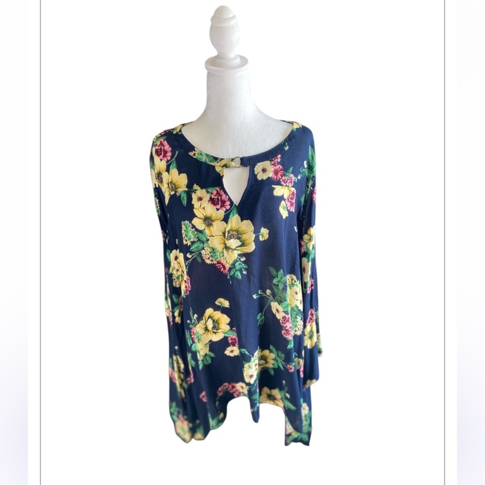 Women’s Oddy Plus Size Blouse, Size 2X, Floral, Office wear, casual, Flowy, NWT